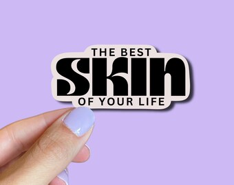 Adesivo per estetista / decorazione per spa / arte per saloni / regali per il viso / decalcomania per sale trattamenti / regalo / citazione per la cura della pelle