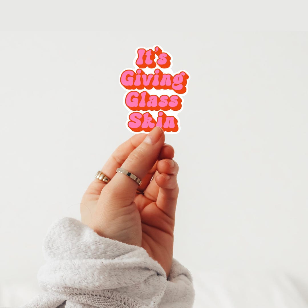 It’s Giving Glass Skin Vinyl | Sticker | Esthetician Gift | Self Care ...