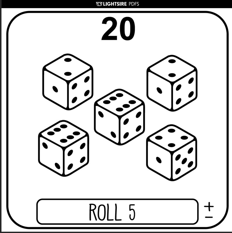 Dice Roller PDF Digital Dice Dice Download PDF App Etsy
