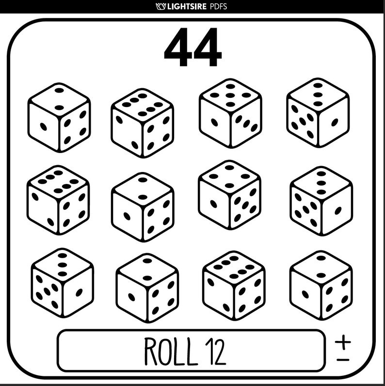 Dice Roller PDF Digital Dice Dice Download PDF App Etsy