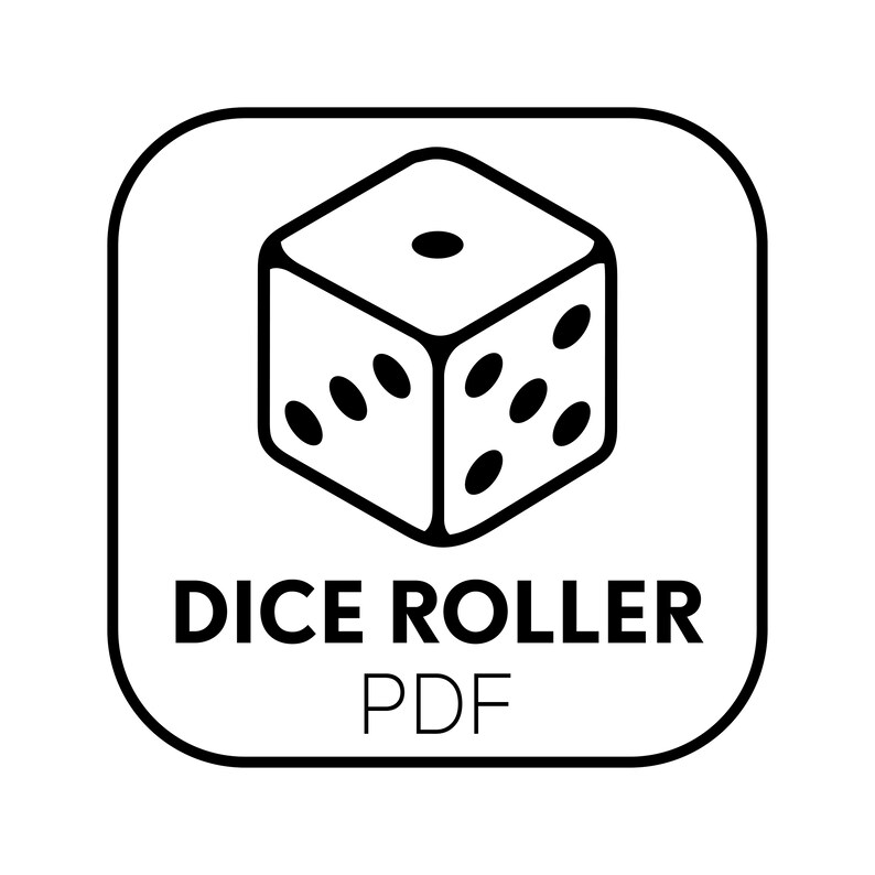 Dice Roller PDF Digital Dice Dice Download PDF App Etsy