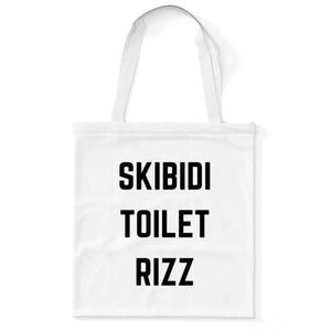 Skibidi Toilet Rizz Meme Tote Bag: Trendy Carry-On