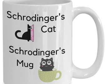Schrödinger's Cat Coffee Mug: Funny Quantum Physics Gift