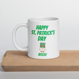 St. Patrick’s Day Coffee Mug, Funny Gift Ideas for Irish Humor For Friends, St. Paddy’s Day Celebration Office Novelty Teacup