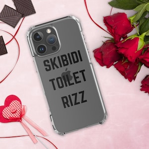 Skibidi Toilet Rizz 電話ケース クリアケース I Phone® 全タイプ用 携帯電話カバー ティーン向けギフトアイデア