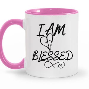 I AM Blessed Coffee Mug, Gift Ideas for Spiritual Seekers, Metaphysical Reality Creation Community, Source Inspired Teacup