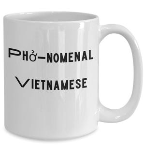 Vietnamese Coffee Mug, Gift Ideas for Vietnam Inspired Name Pho-nomenal Teacup