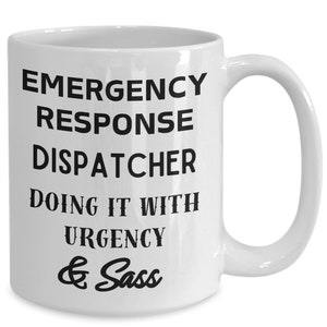 Emergency response dispatcher coffee mug gift ideas for police officers teacup