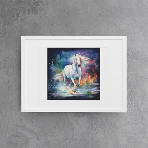 Splashing Horse Wall Art Digital Print