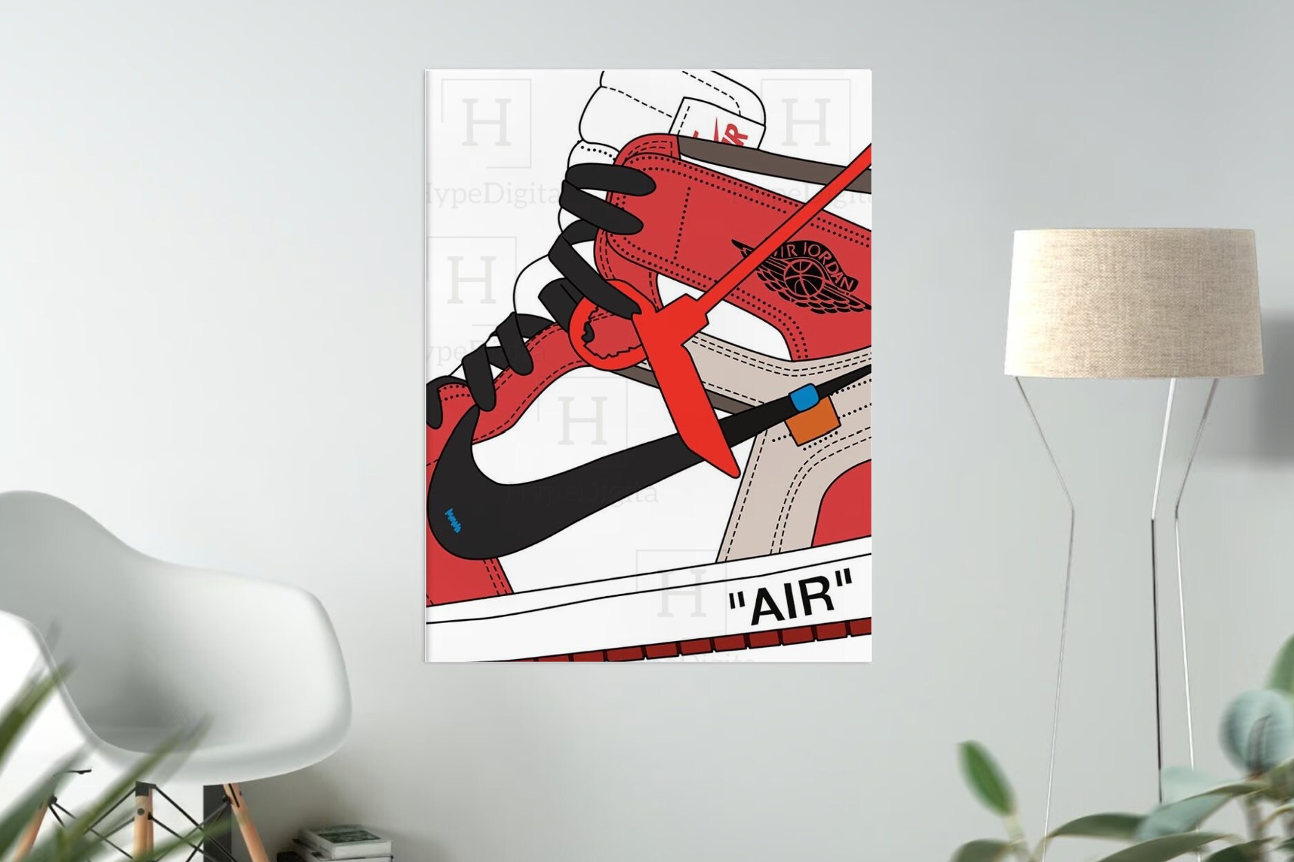 Buy Virgil Abloh OFF WHITE Nike Illustration Poster Print A3 / A4