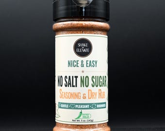 Shake to Elevate – Guilt Free Nice and Easy (Extra Mild) No Salt & No Sugar Seasoning