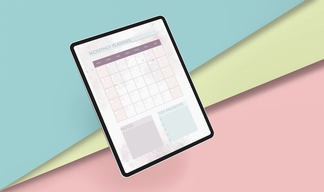 Daily Routine Planner Colorful Colorful Daily Planner Digital Download Use With Goodnotes - Etsy