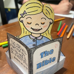 Teach Children God’s Word | Sunday School | Bible Studies | Paper Craft | Homeschool Activity | In God We Trust | Christian Education