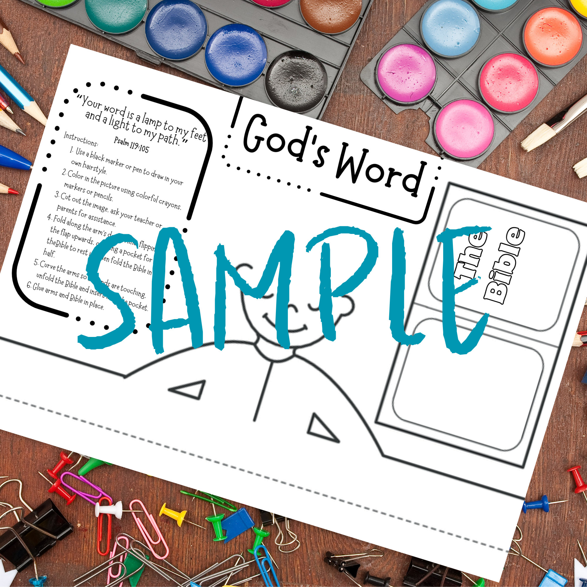 Teach Children God’s Word | Sunday School | Bible Studies | Paper Craft ...