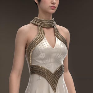 Elegant Women’s Dress | CLO 3D Garment File + Sewing Pattern | Digital Download