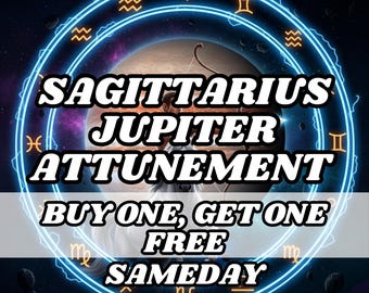 Sagittarius & Jupiter Attunement Ritual, Psychic Attunement, Psychic Activation, Psychic Initiation ,Astrology attunement