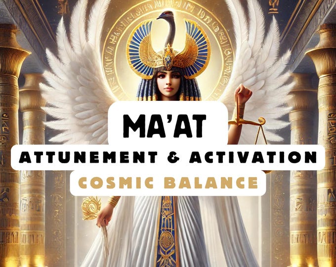 Ma'at Attunement & Activation , Spiritual Attunement, Cosmic balance , spiritual awakening,spiritual balance
