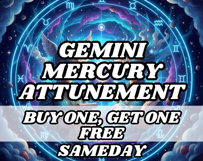 Gemini & Mercury Attunement Ritual, Psychic Attunement, Psychic Activation, Psychic Initiation ,Astrology attunement