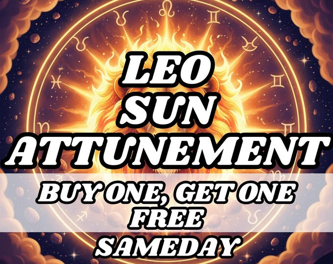 Leo & Sun Attunement Ritual, Psychic Attunement, Psychic Activation, Psychic Initiation ,Astrology attunement