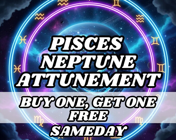 Pisces & Neptune Attunement Ritual, Psychic Attunement, Psychic Activation, Psychic Initiation ,Astrology attunement