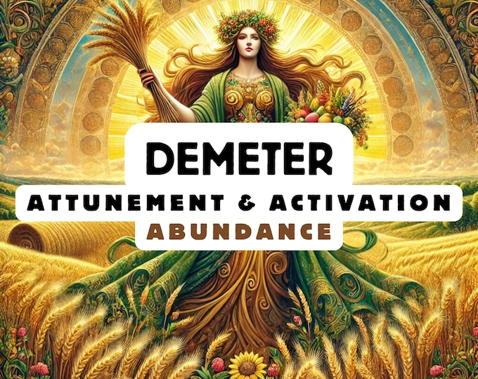Demeter Attunement & Activation , Spiritual Attunement, Cosmic Awakening , spiritual awakening, Abundance Attunement