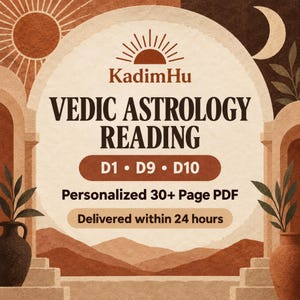 Vedic Astrology Reading, Personalized Birth Chart Report, Rashi Navamsha Dashamsha and Yogas PDF