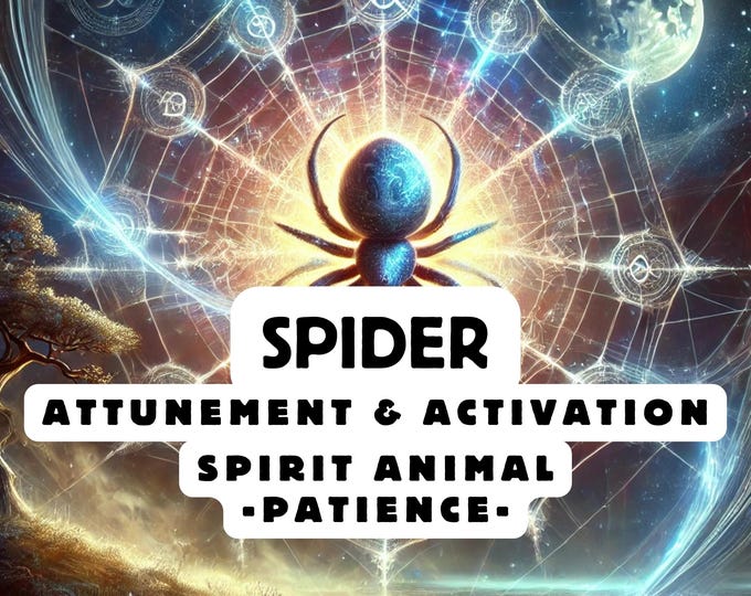 Spider Spirit Animal Attunement, Activation
