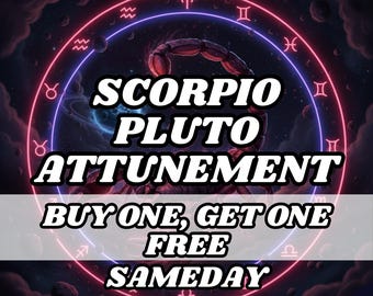 Scorpio & Pluto Attunement Ritual, Psychic Attunement, Psychic Activation, Psychic Initiation ,Astrology attunement