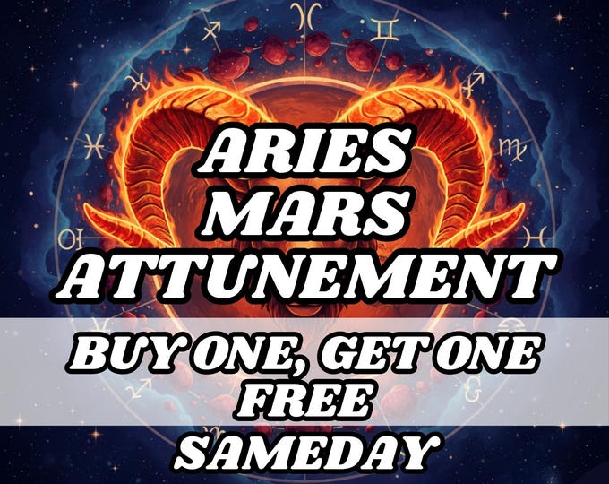 Aries & Mars Attunement Ritual, Psychic Attunement, Psychic Activation, Psychic Initiation ,Astrology attunement