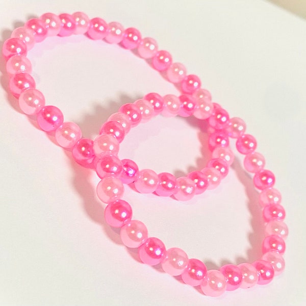 Pink Monochrome Bracelet | Aesthetic Bracelet Gift for Women, Men, Teens/Kids