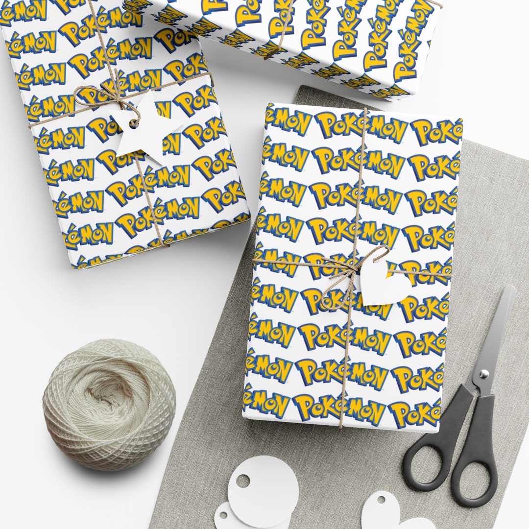 Pokemon Gift Wrap Papers - Etsy