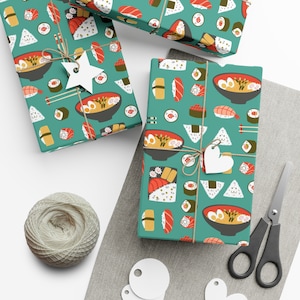 Ramen & Sushi Gift Wrapping Paper