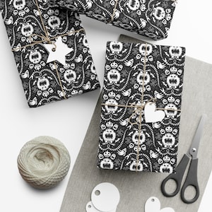 Papel de regalo para cumpleaños y Navidad con forma de corona de monstruos de TNMBC