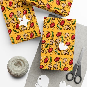 Pizza Toppings & Cheese Gift Wrapping Paper