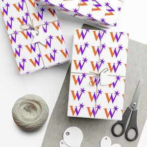 HP W Christmas Holiday Birthday Wrapping Paper Roll Gift Wrap Papers