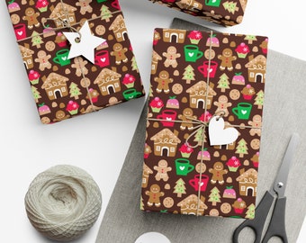 Gingerbread Gift Wrapping Paper