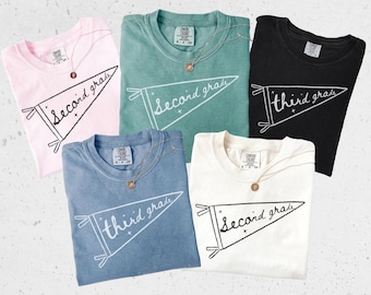Teacher Team Shirts, Comfort Colors Back to School Shirt, Grade Level Team Tees, Teacher Gift, First Second Third Fourth Fifth Grade
