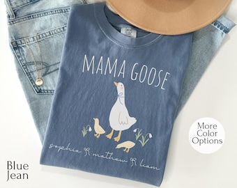 Custom Goose Shirt, Silly Goose Shirt For Mama, shirt Goose Family, Tee For Silly Goose Birthday Party, Mom Shirt Goose, Tee Matching Family