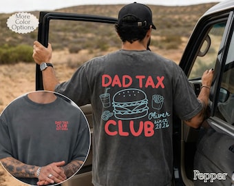 personalized Funny Dad Comfort Colors® Tee, Funny Gift for New Dad, Funny Dad Tax Shirt from Daughter, Dad Jokes Shirt, Father's Day Gift