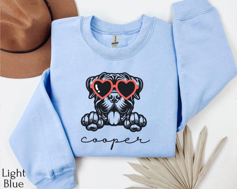 Custom Dog Breed Sweatshirt, Valentine's Day Dog Lover Gift