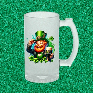 Leprechaun with Guinness 15inch x 15inch PNG image - 300dpi - transparent background - St Patrick's Day image - comm. use image 4
