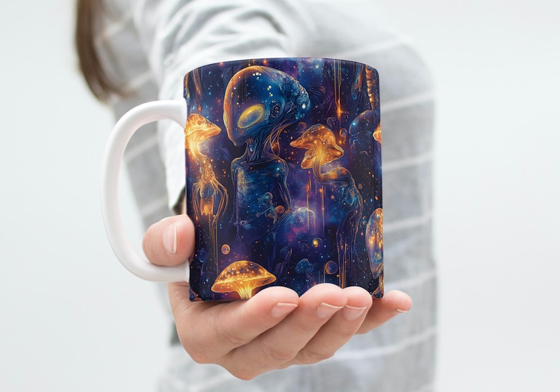 Sci-fi Aliens Seamless Pattern - Sublimation and Print - 300dpi PNG ...