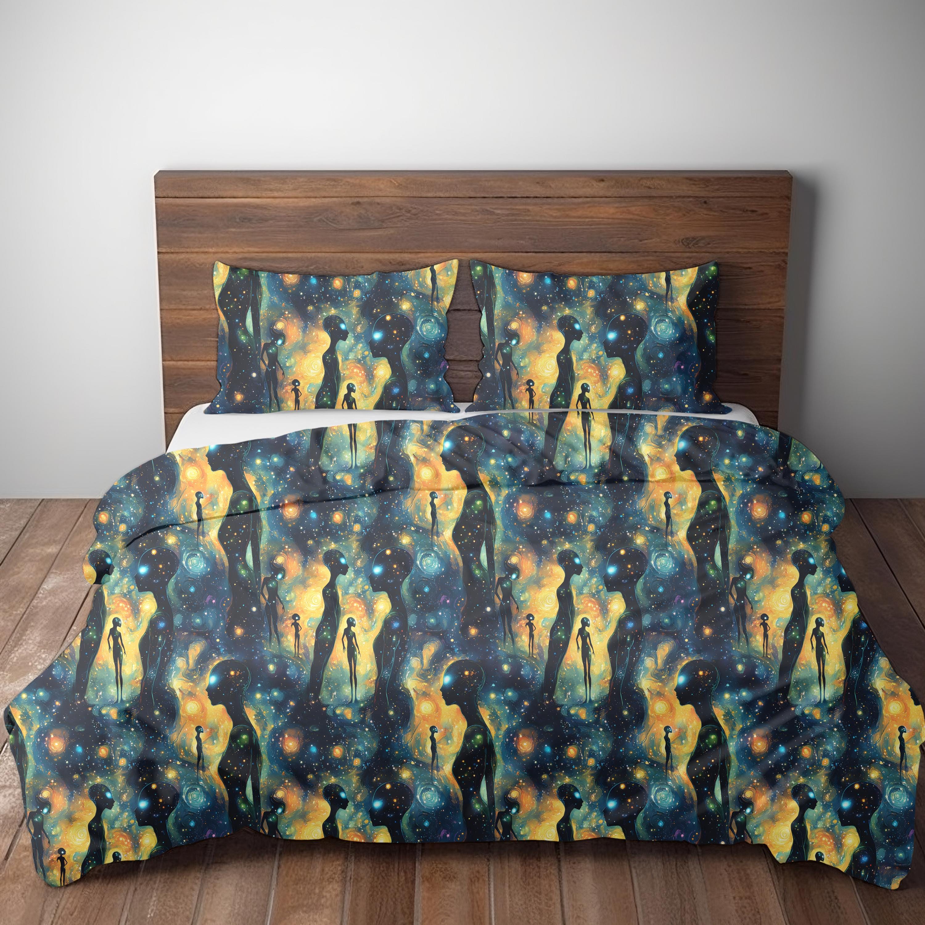 Alien Silhouettes Seamless Pattern - Sublimation and Print - 300dpi PNG ...