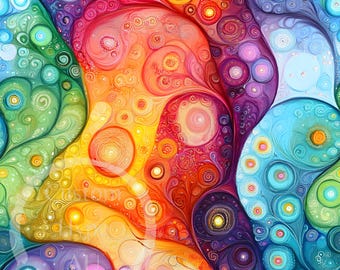 Textured Abstract Seamless Pattern - Sublimation and Print - 300dpi PNG - rainbow colours, bright pattern, colourful home decor, stationery