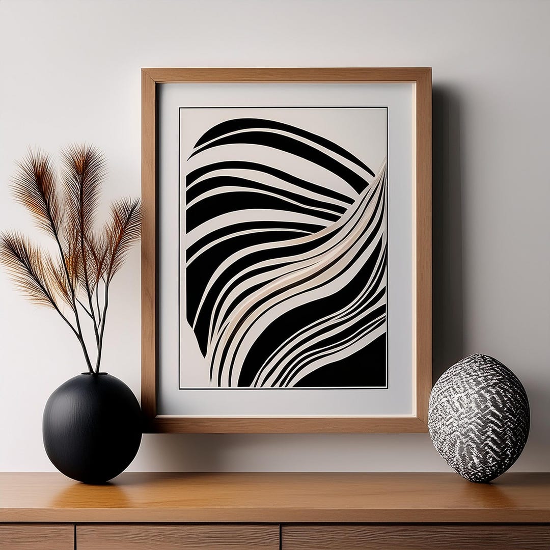 Printable Bundle Black and White Modern Wall Art - Etsy