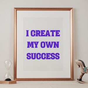 Motivational Wall Poster Create Success