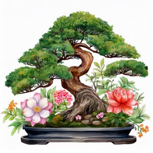 Bonsai Tree Graphics For Creative Projects Bundle