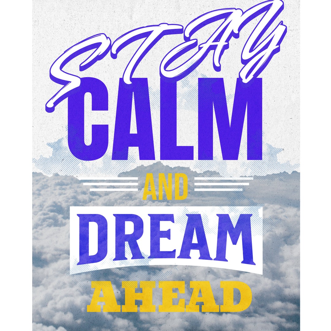Motivational Printable Wall Poster Keep Calm - Etsy