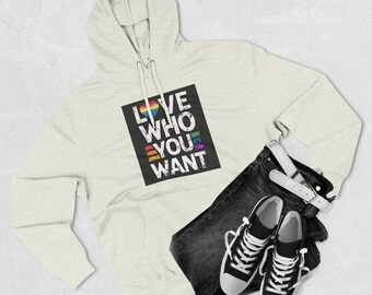 Sudadera con capucha de polar de tres paneles