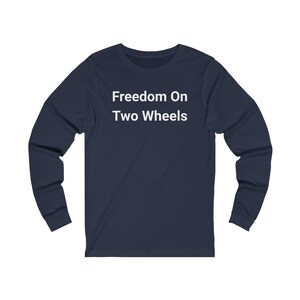 Unisex Jersey Long Sleeve Tee Motorcycle Shirt